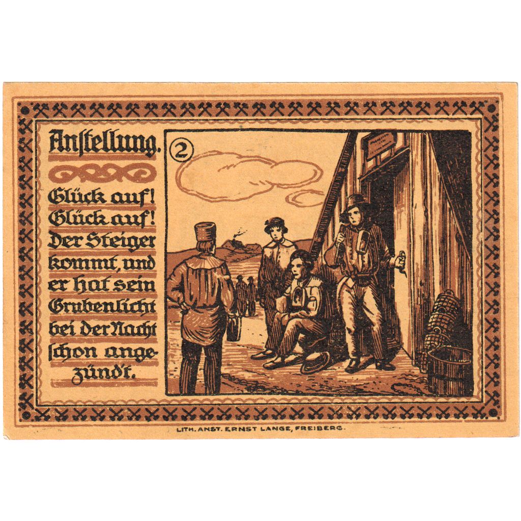 Alemanha, Freiberg, 75 Pfennig, 1921-12-31, UNC(63)