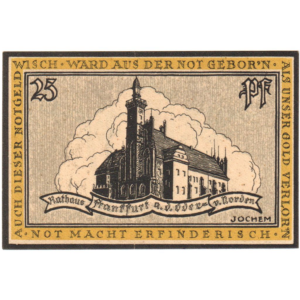 Duitsland, Frankfurt, 25 Pfennig, SPL