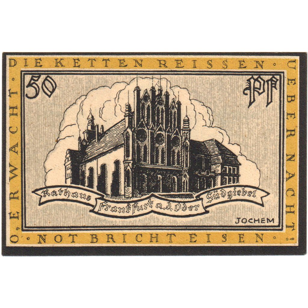 Alemania, Frankfurt, 50 Pfennig, SC