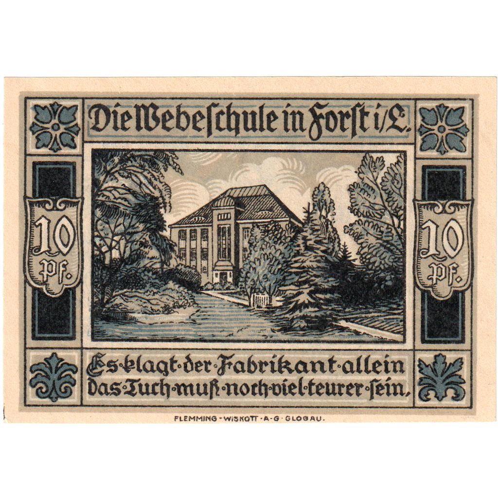 Alemanha, forst, 10 Pfennig, 1921-07-01, UNC(63)