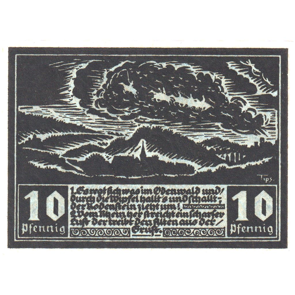 Alemania, Crumbach, 10 Pfennig, SC