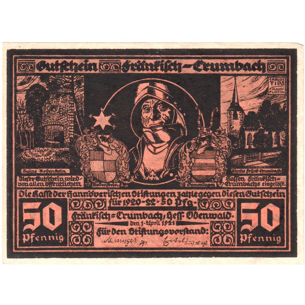 Alemania, Crumbach, 50 Pfennig, SC