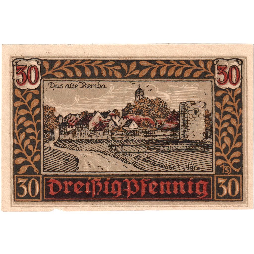 Duitsland, Remda, 30 Pfennig, 1921-07-01, SUP