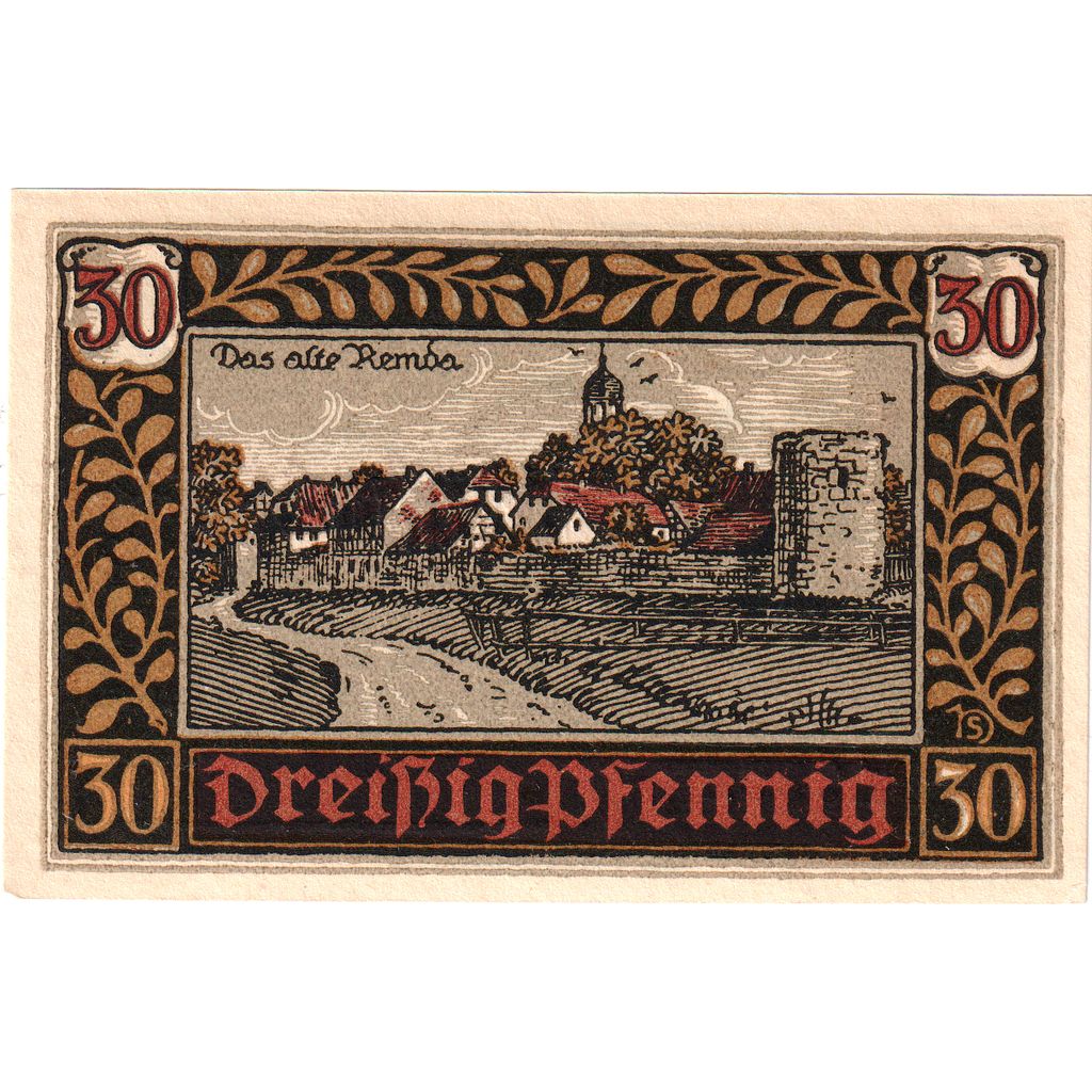 Alemanha, Remda, 30 Pfennig, 1921-07-01, UNC(63)