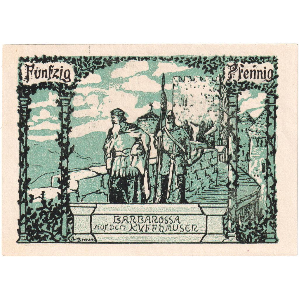 Alemanha, Frankenhausen, 50 Pfennig, 1921-07-31, UNC(63)