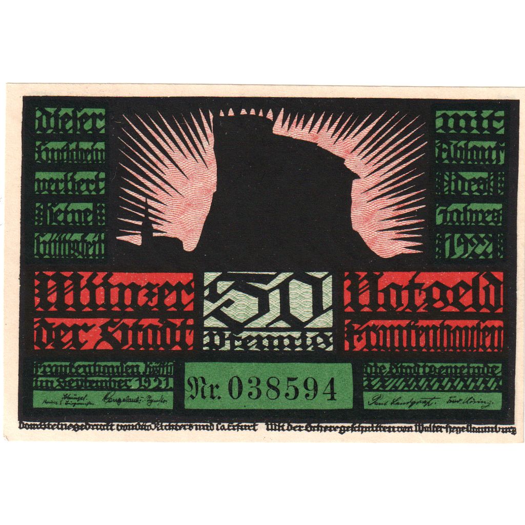 Allemagne, Frankenhausen, 50 Pfennig, SPL