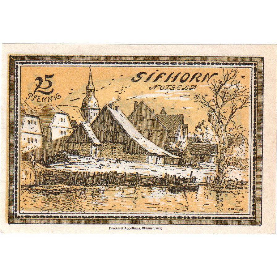 Alemania, Gifhorn, 25 Pfennig, 1921-06-01, SC