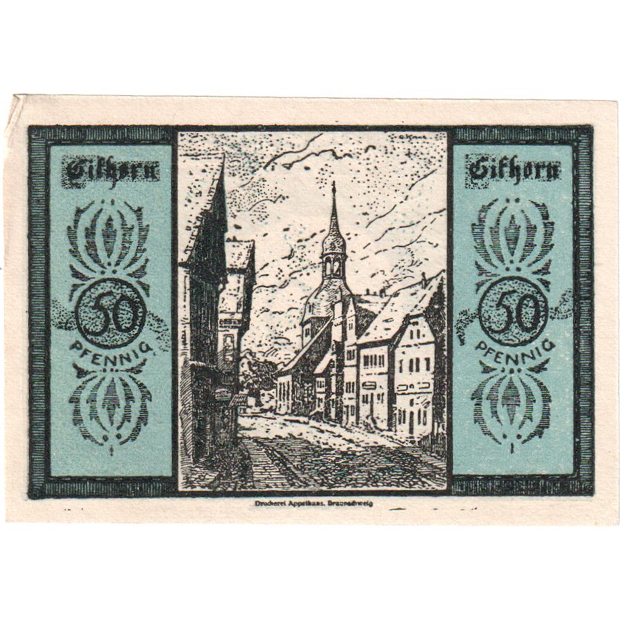 Niemcy, Gifhorn, 50 Pfennig, UNC(63)