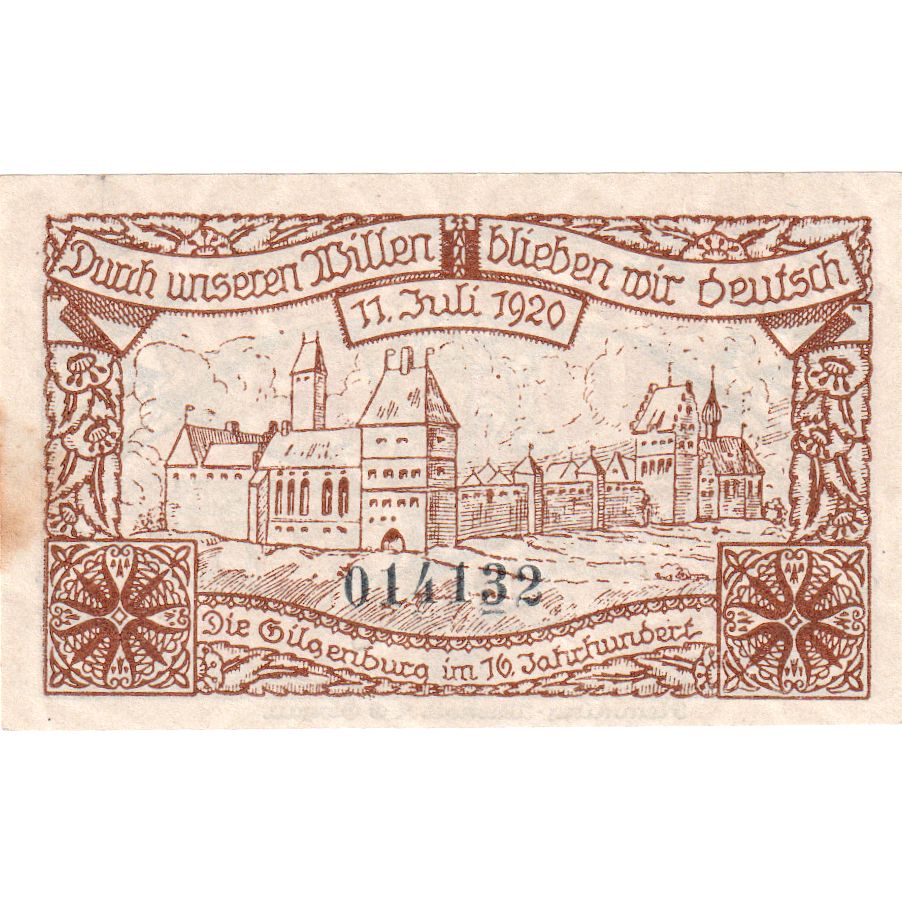 Alemania, Gilgenburg, 10 Pfennig, 1920-10-01, EBC