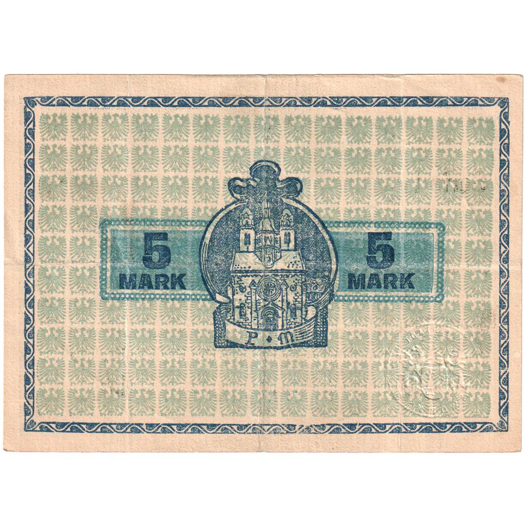 Duitsland, Worms, 5 Mark, 1919-02-01, TTB