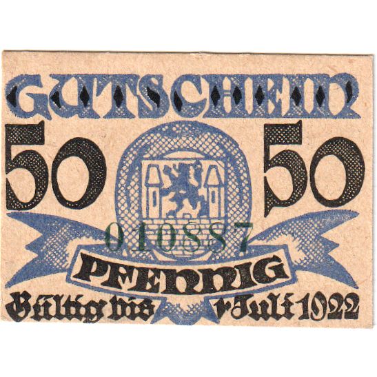 Alemanha, Wittingen, 50 Pfennig, 1922-07-01, UNC(63)