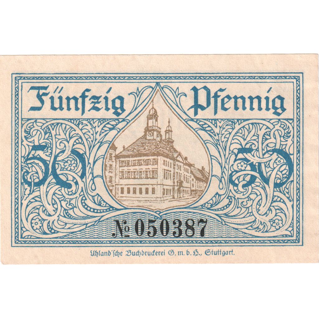 Alemania, Tuttlingen, 50 Pfennig, 1921-12-31, SC