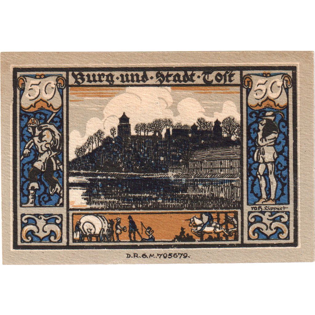 Duitsland, Gleiwitz, 50 Pfennig, SPL