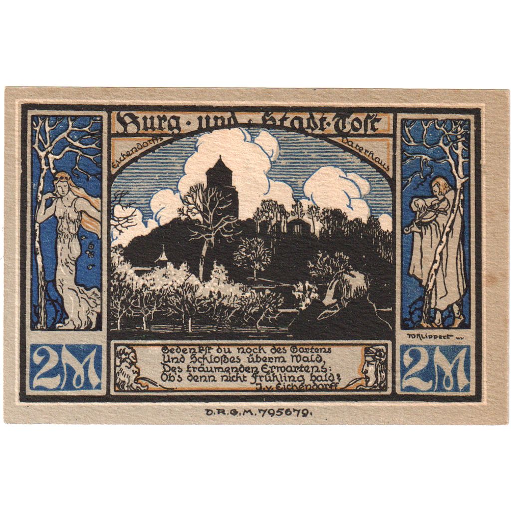 Allemagne, Gleiwitz, 2 Mark, SPL