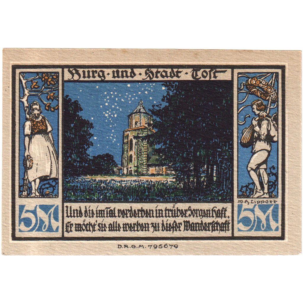 Germania, Gleiwitz, 5 Mark, SPL