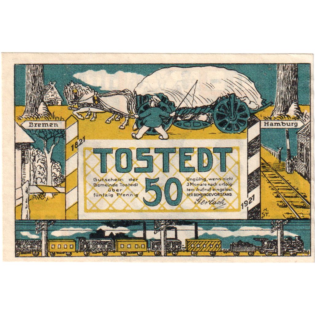 Duitsland, Tostedt, 50 Pfennig, SPL