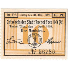 Alemania, Tuchel, 10 Pfennig, 1919-04-01, SC