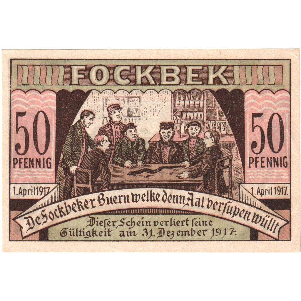 Duitsland, Fockbek, 50 Pfennig, 1917-04-01, SPL
