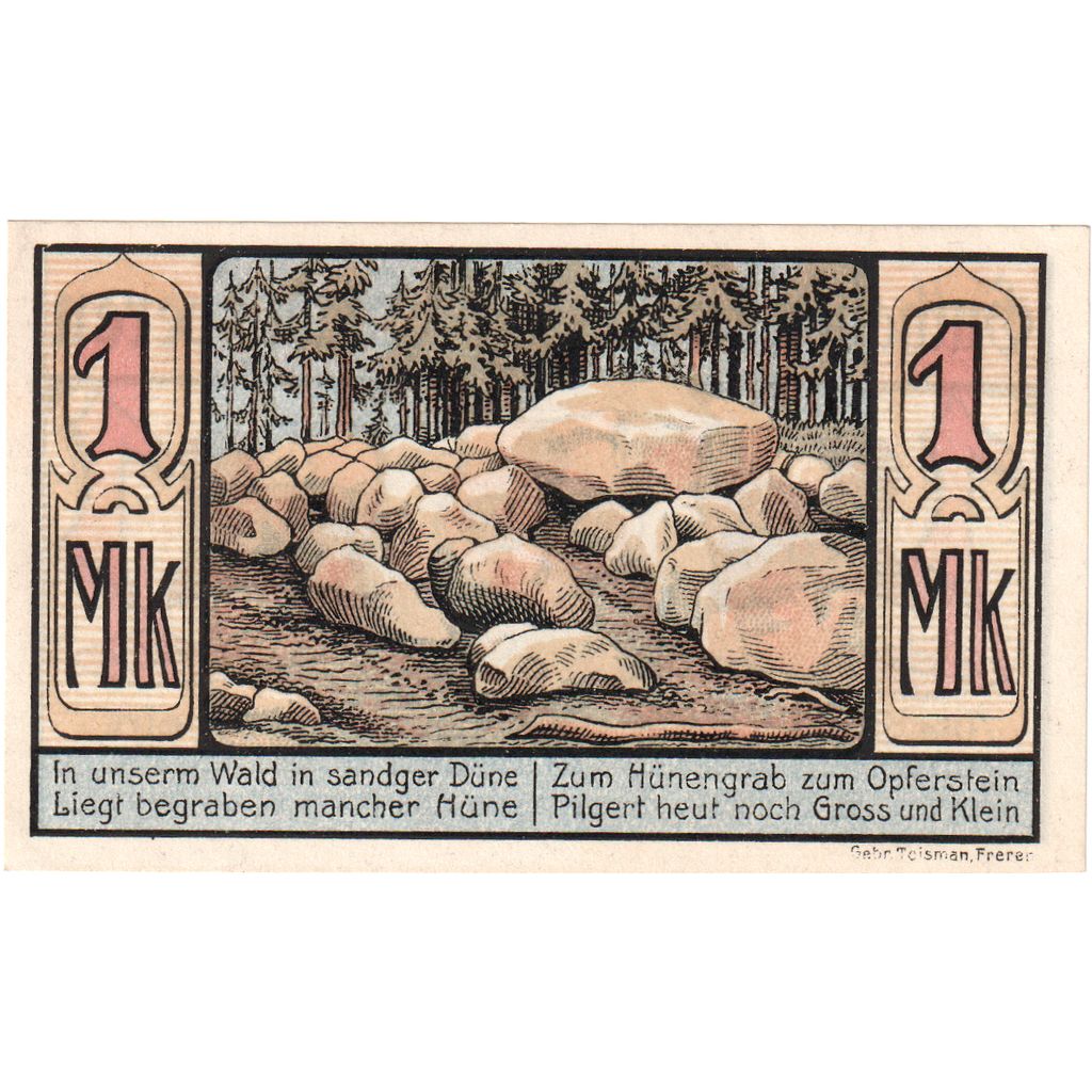Duitsland, Freren, 1 Mark, 1921-12-31, SPL
