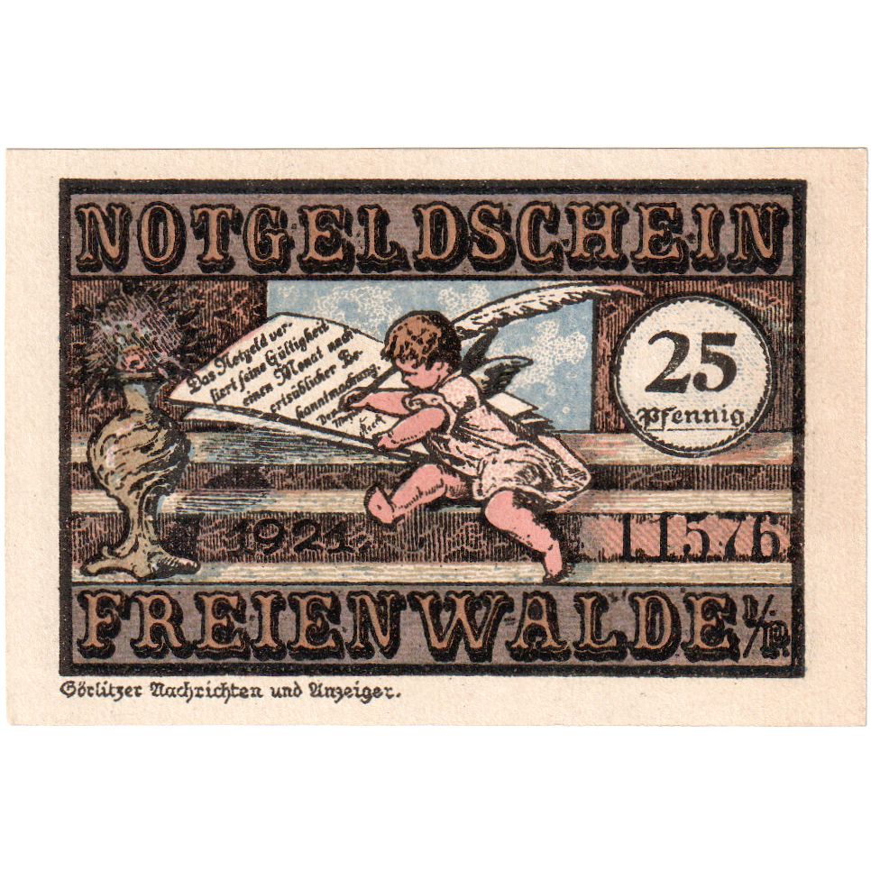 Duitsland, Freienwalde, 25 Pfennig, SPL