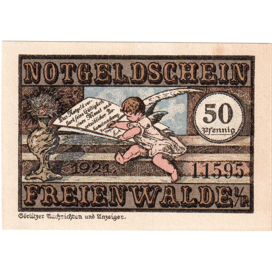 Niemcy, Freienwalde, 50 Pfennig, UNC(63)