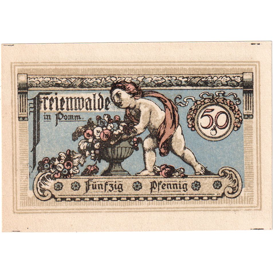 Niemcy, Freienwalde, 50 Pfennig, UNC(63)
