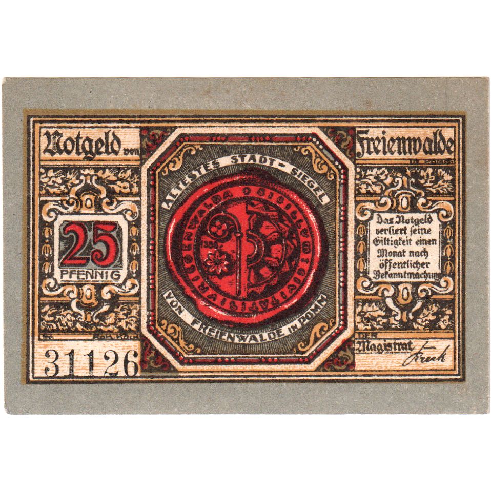 Duitsland, Freienwalde, 25 Pfennig, SPL
