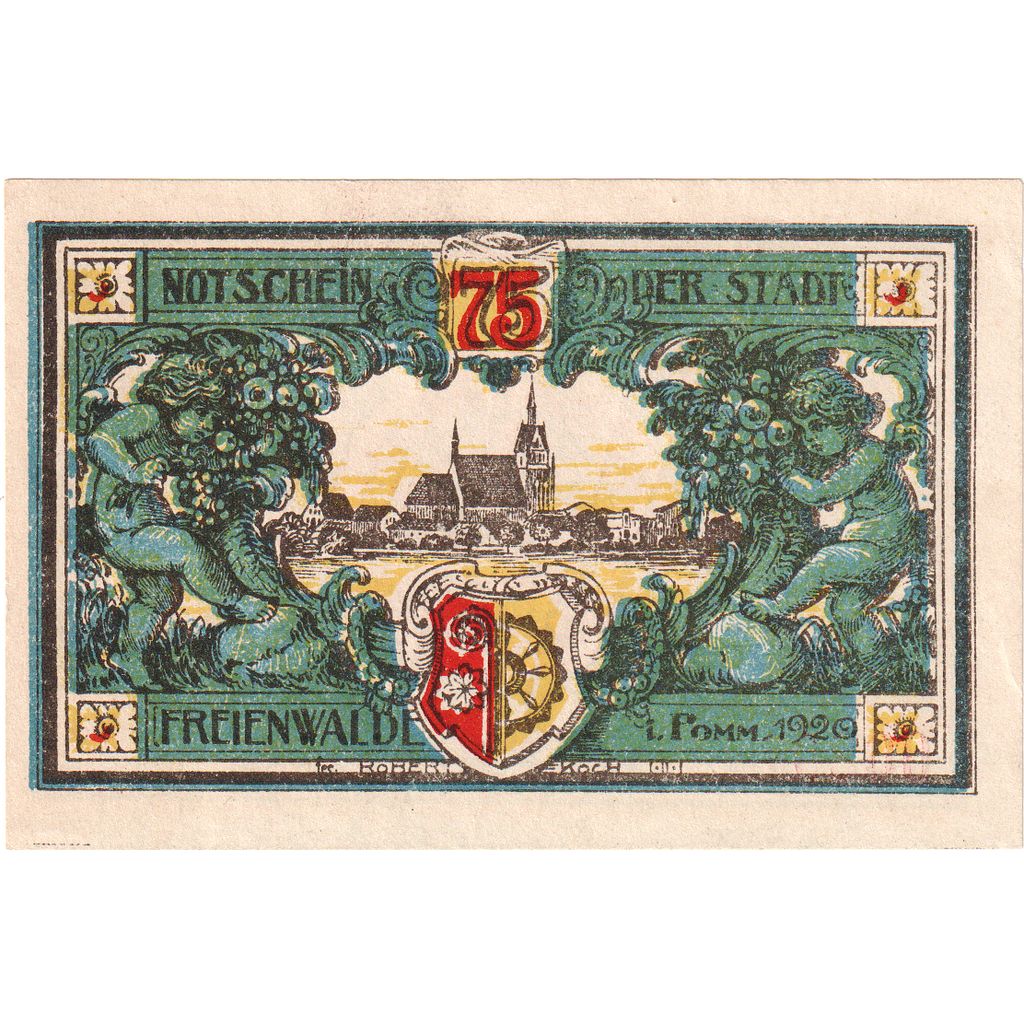 Alemania, Freienwalde, 75 Pfennig, SC