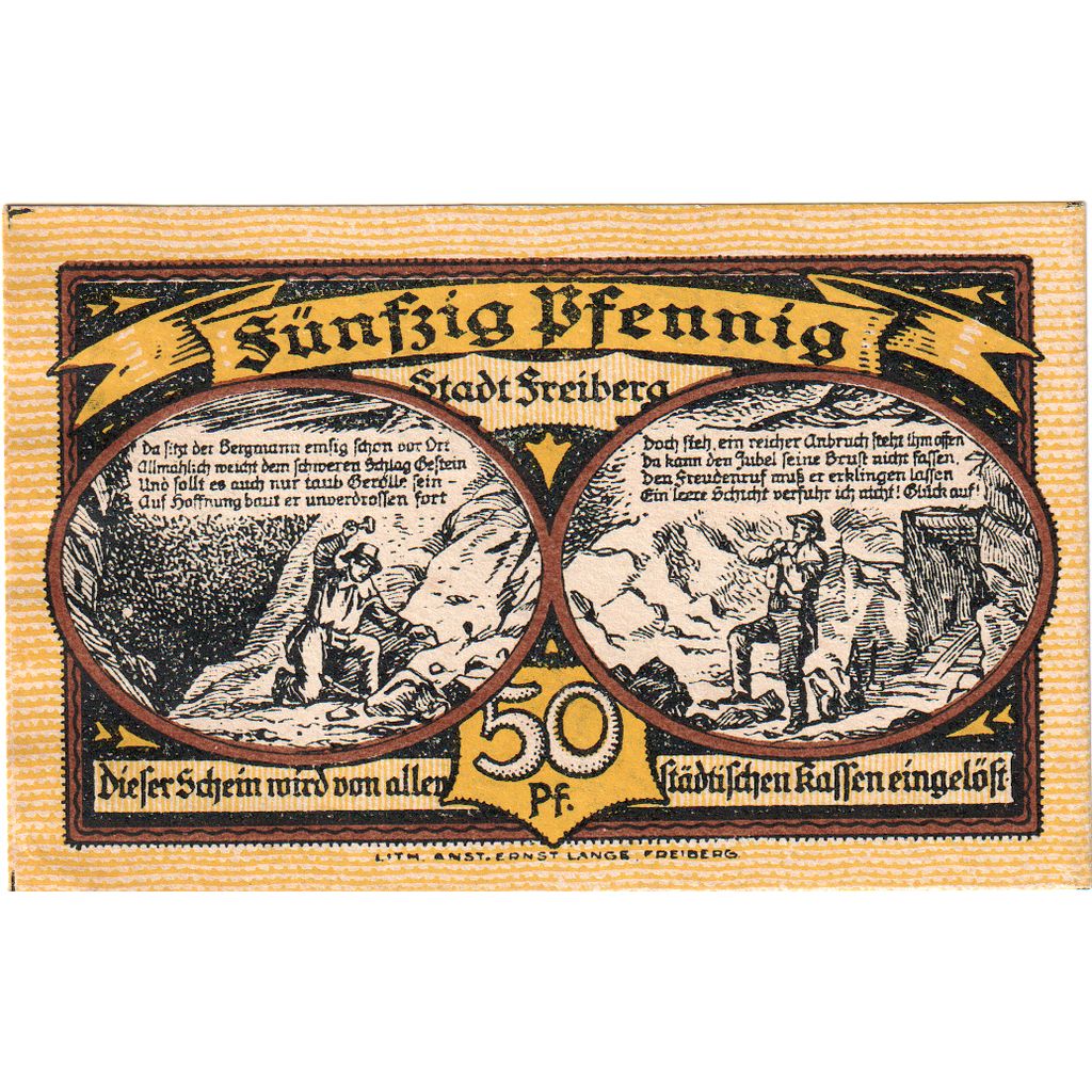Duitsland, Freiberg, 50 Pfennig, SPL