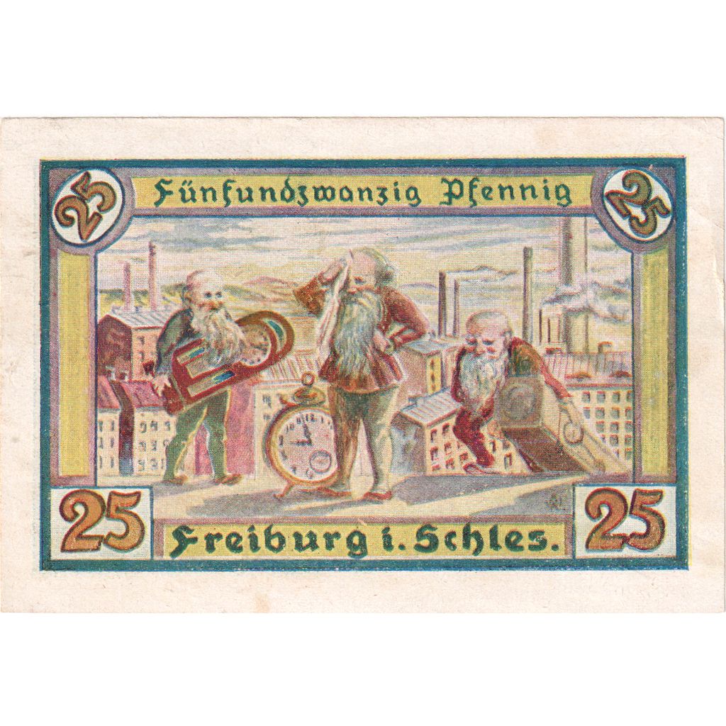 Deutschland, Freiburg, 25 Pfennig, UNZ-