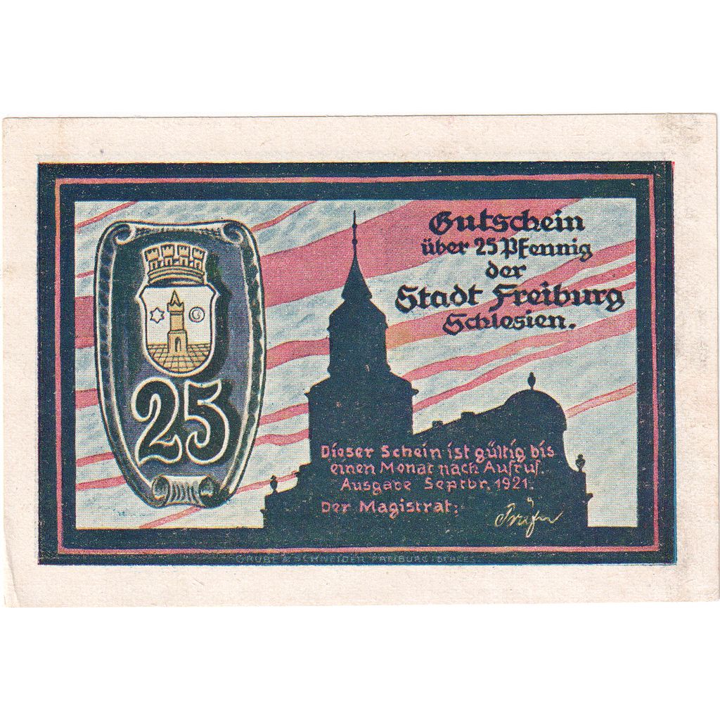 Duitsland, Freiburg, 25 Pfennig, SPL