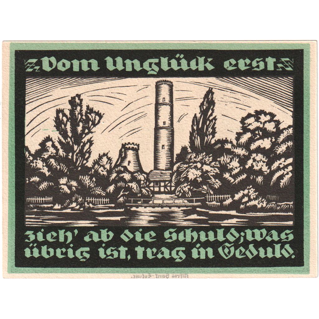 Deutschland, Genthin, 1 Mark, 1921-07-01, UNZ-