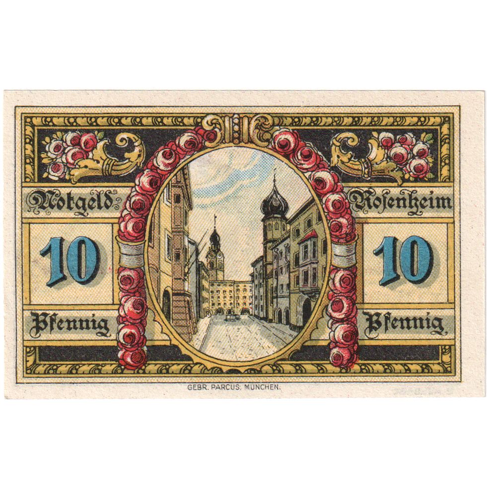 Duitsland, Rosenheim, 10 Pfennig, 1921-02-16, SPL