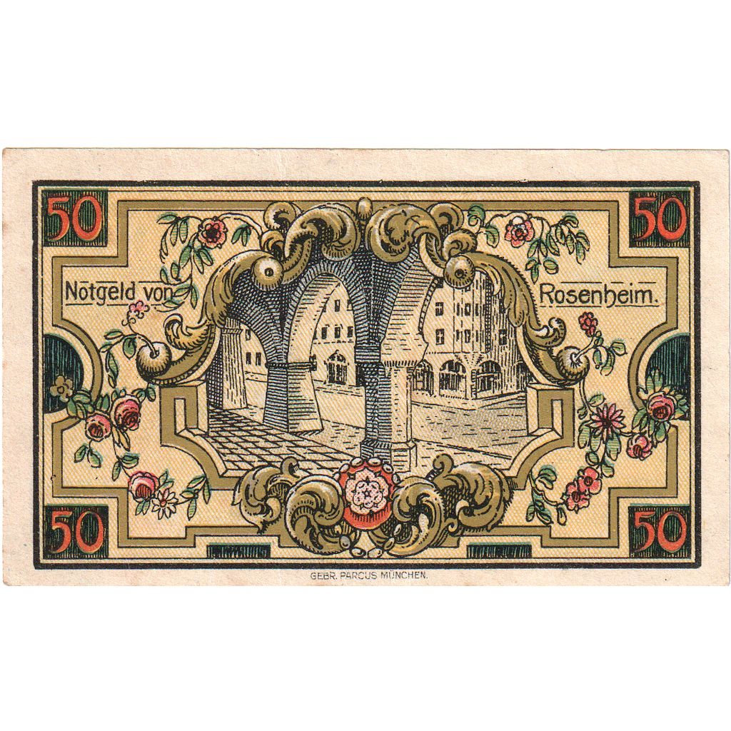 Duitsland, Rosenheim, 50 Pfennig, 1921-02-16, SPL