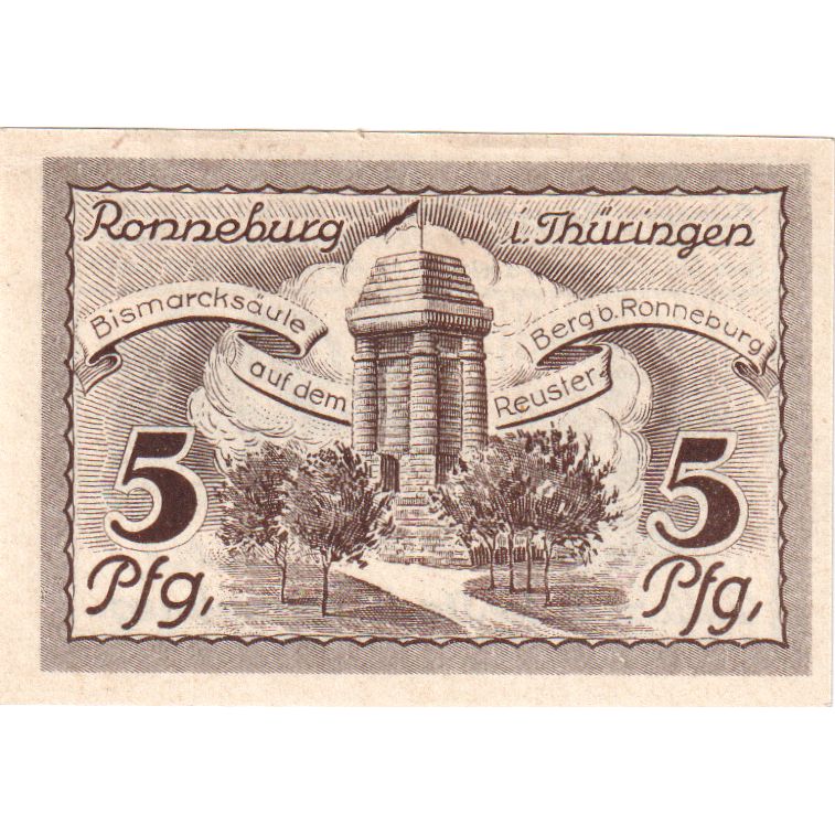 Duitsland, Ronneburg, 5 Pfennig, 1921-05-01, SPL