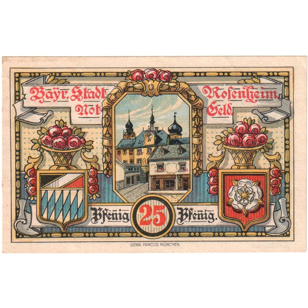 Duitsland, Rosenheim, 25 Pfennig, 1921-02-16, SPL