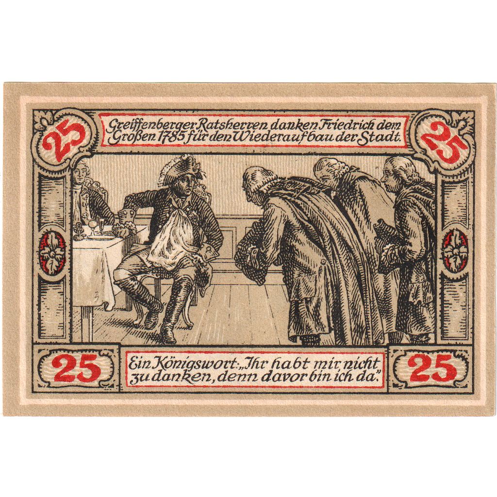 Germany, Greiffenberg, 25 Pfennig, 1920-04-19, UNC(63)