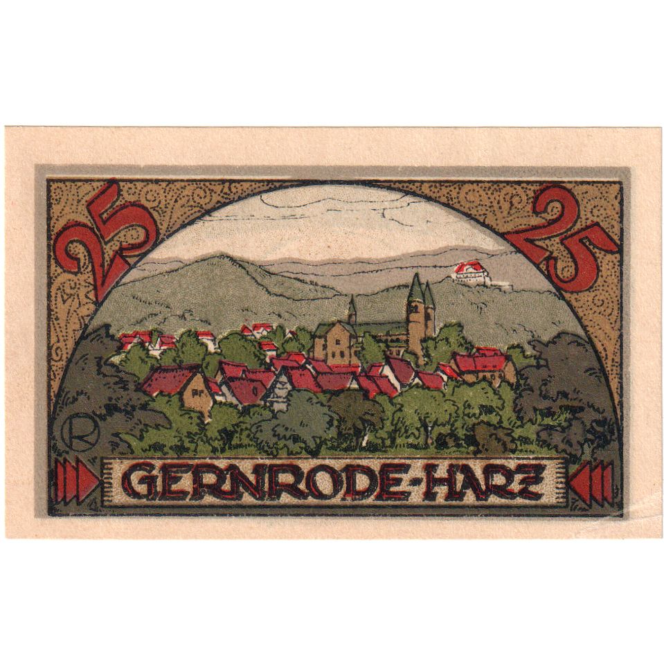Duitsland, Gernrode-Harz, 25 Pfennig, 1921-05-09, SPL