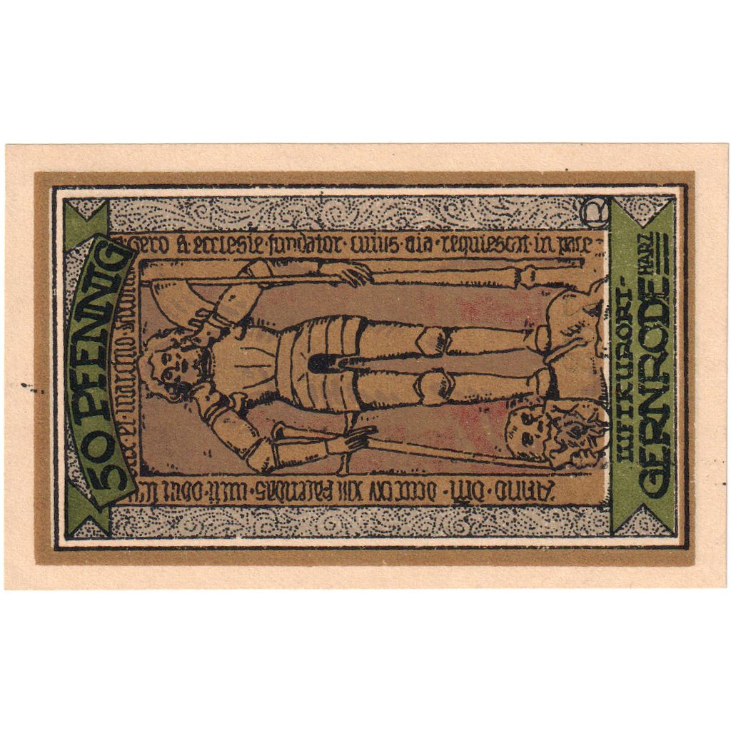 Duitsland, Gernrode-Harz, 50 Pfennig, 1921-05-09, SPL