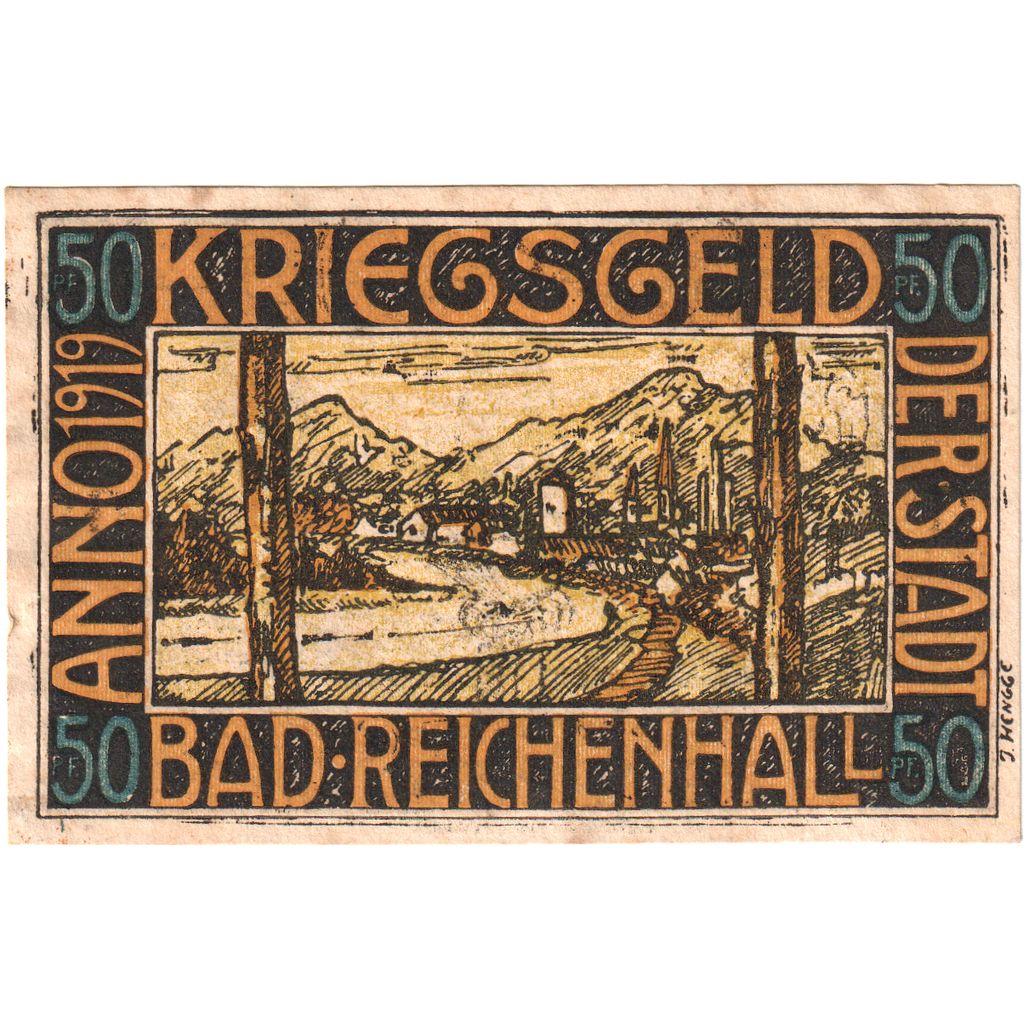Duitsland, Bad Reichenhall, 50 Pfennig, TB+