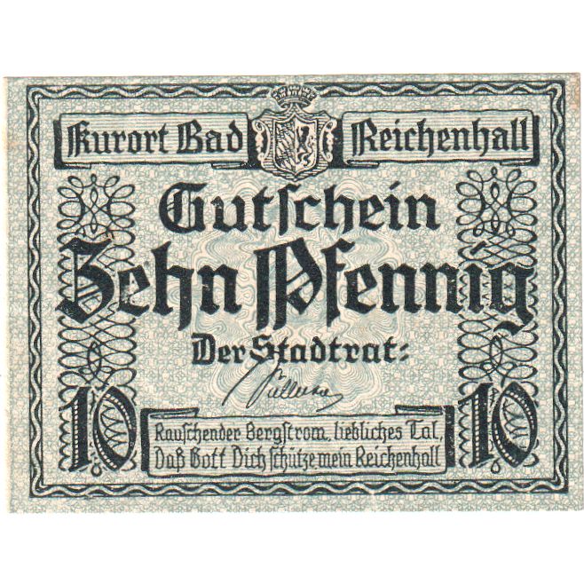 Duitsland, Bad Reichenhall, 10 Pfennig, SPL