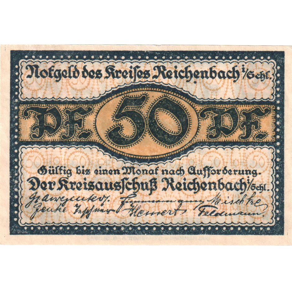 Duitsland, Reichenbach, 50 Pfennig, SPL