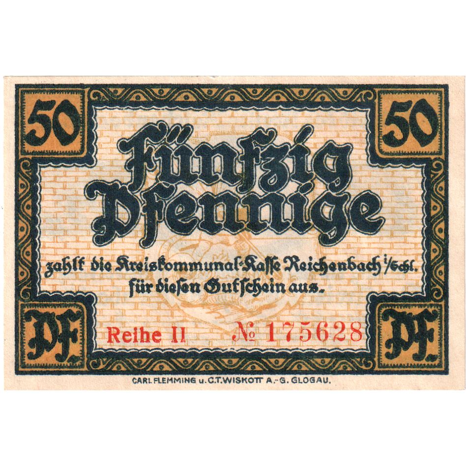 Duitsland, Reichenbach, 50 Pfennig, SPL