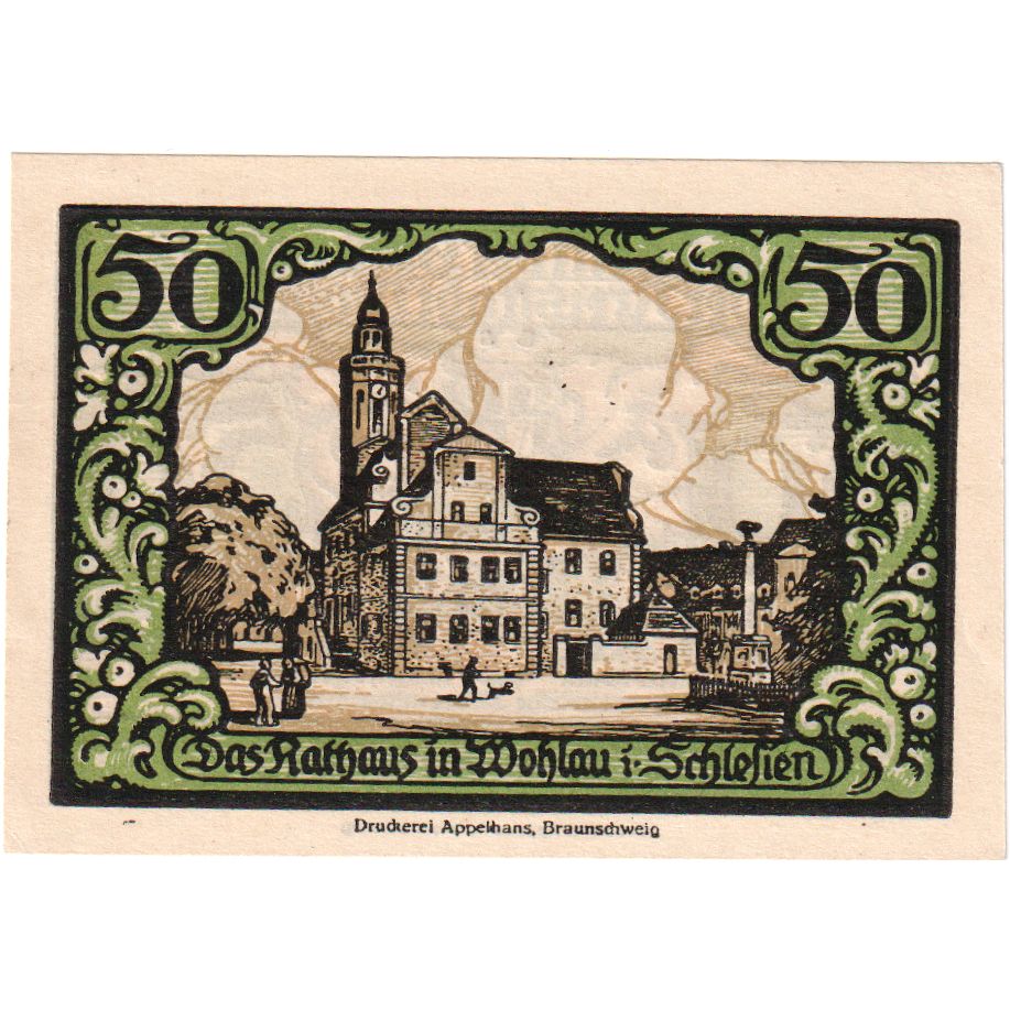 Deutschland, Wohlau, 50 Pfennig, UNZ-