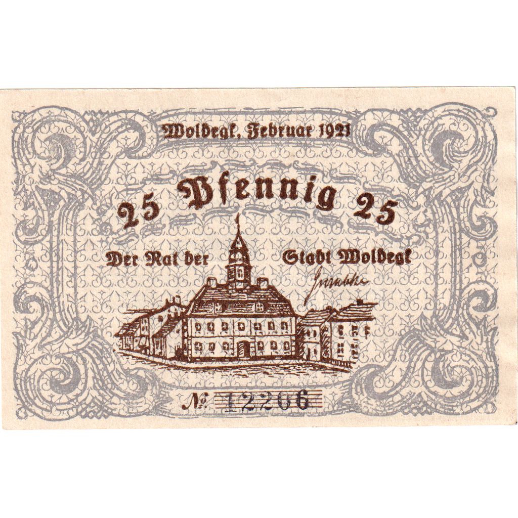 Duitsland, Woldegk, 25 Pfennig, SPL