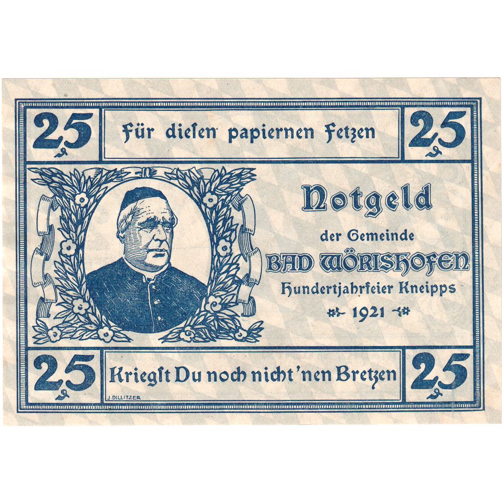 Duitsland, Bad Wörishofen, 25 Pfennig, SPL