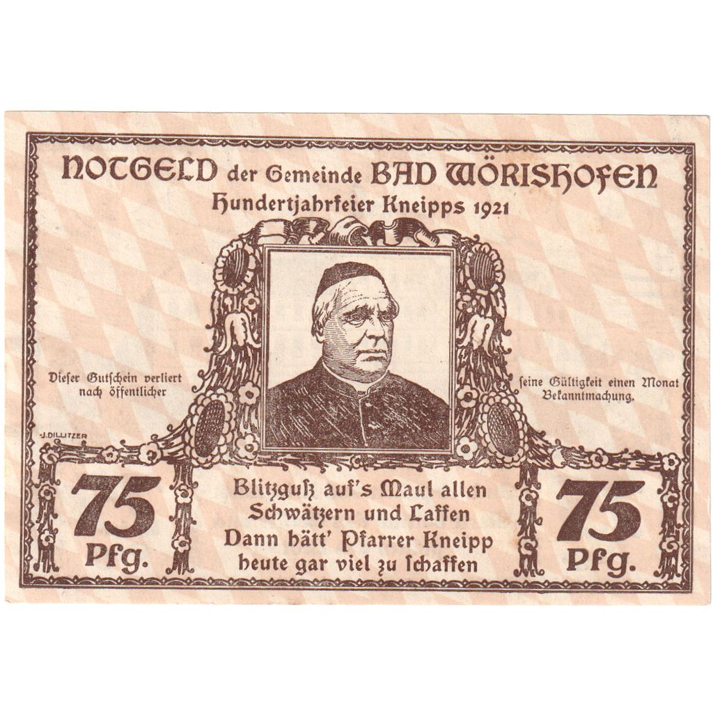 Alemania, Bad Wörishofen, 75 Pfennig, SC