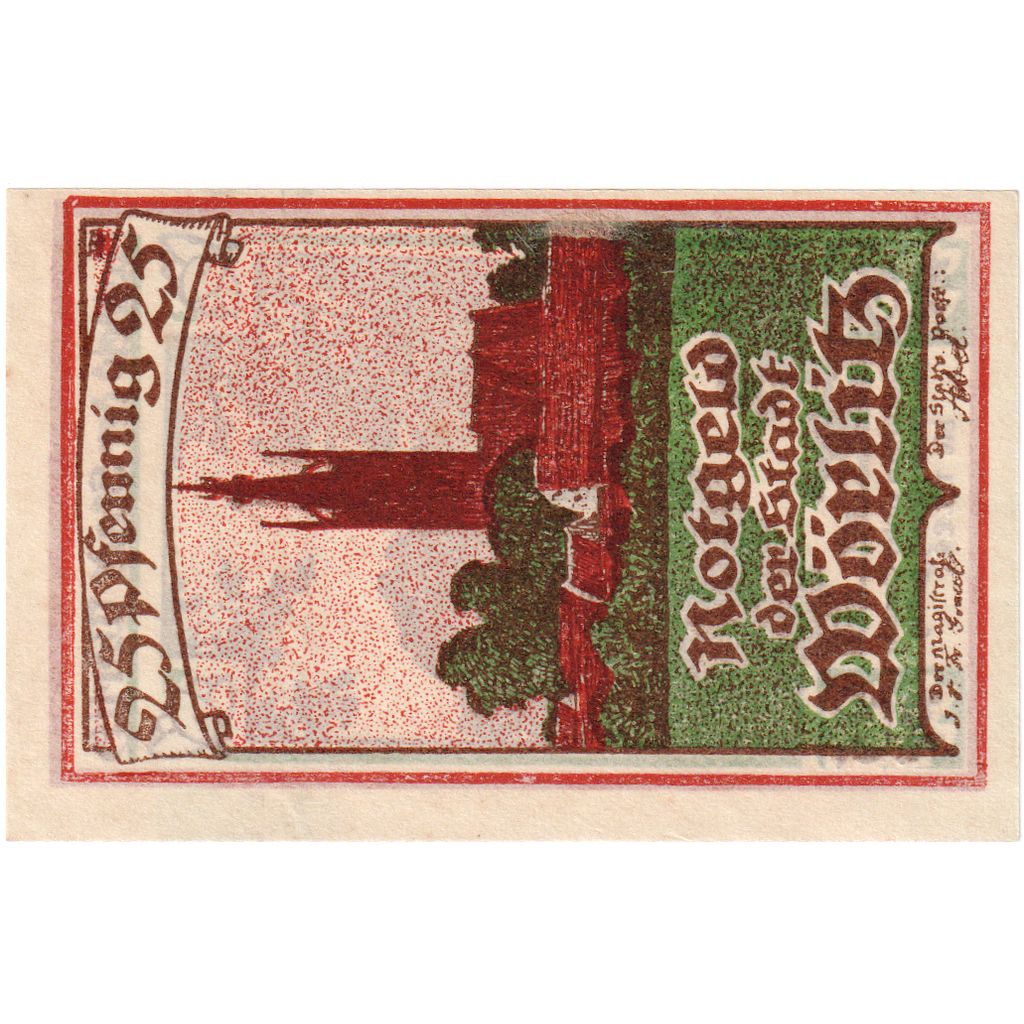 Germania, Wörlitz, 25 Pfennig, 1922-07-01, SPL