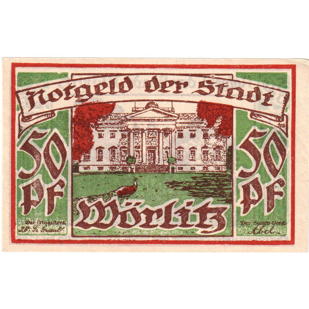 Germania, Wörlitz, 50 Pfennig, 1922-07-01, SPL