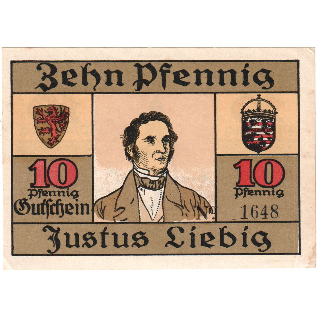 Germania, Giessen, 10 Pfennig, 1921-07-04, SPL-